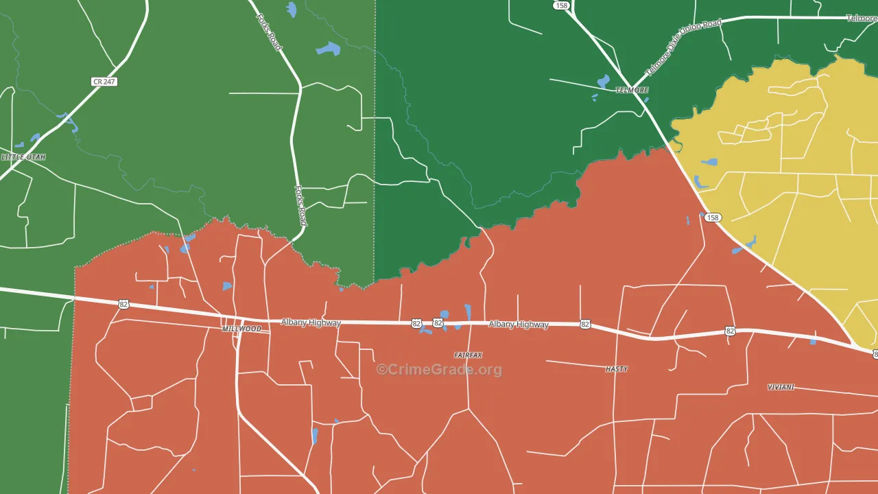 31552, GA Map of Theft Rates
