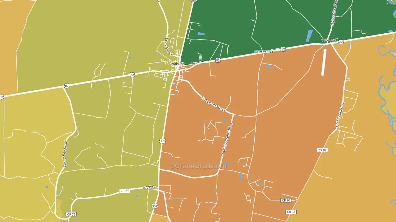 31553, GA Map of Theft Rates