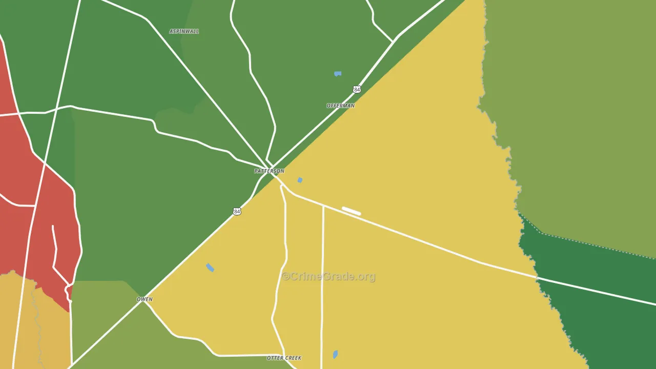 31557, GA Map of Theft Rates