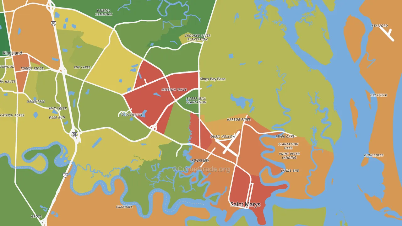 31558, GA Map of Theft Rates