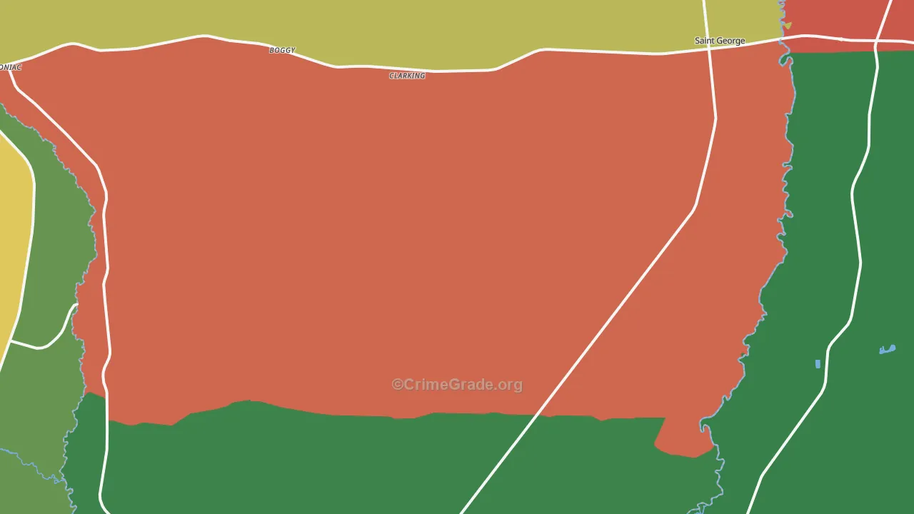 31562, GA Map of Theft Rates