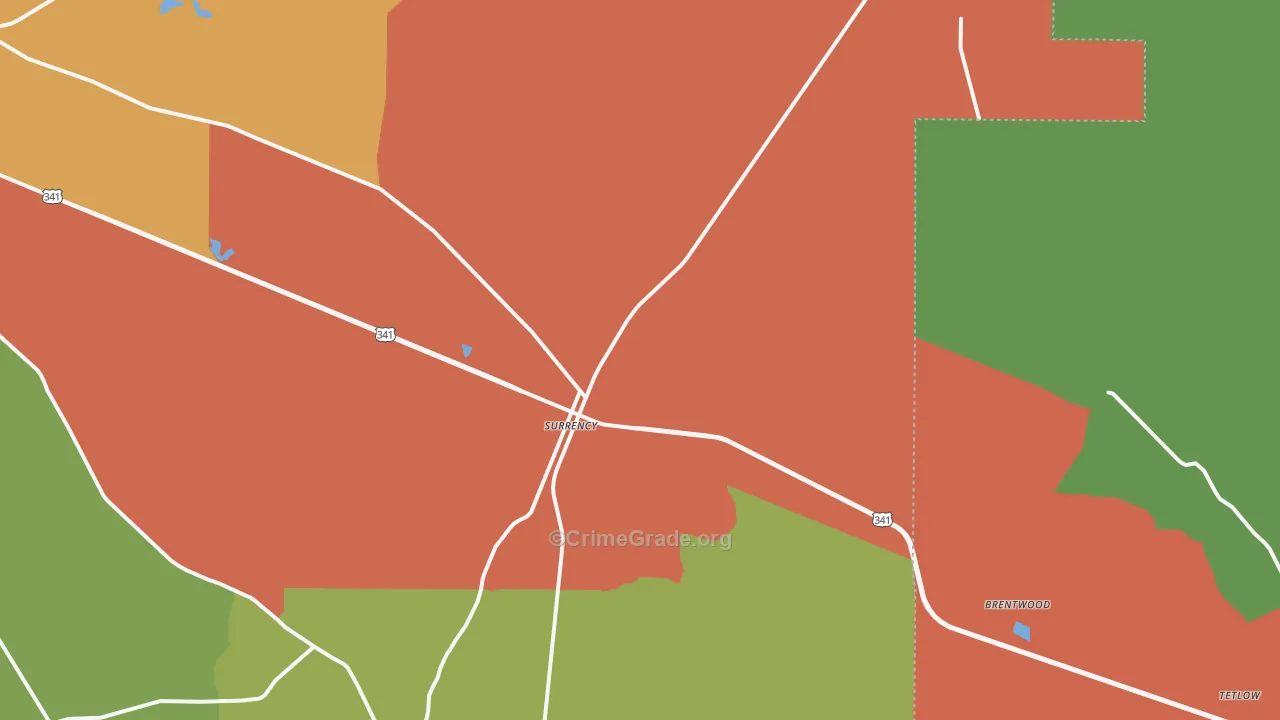 31563, GA Map of Theft Rates
