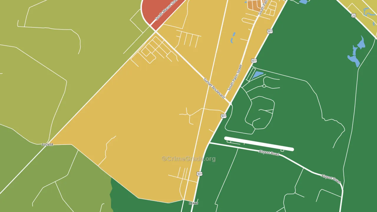31599, GA Map of Theft Rates