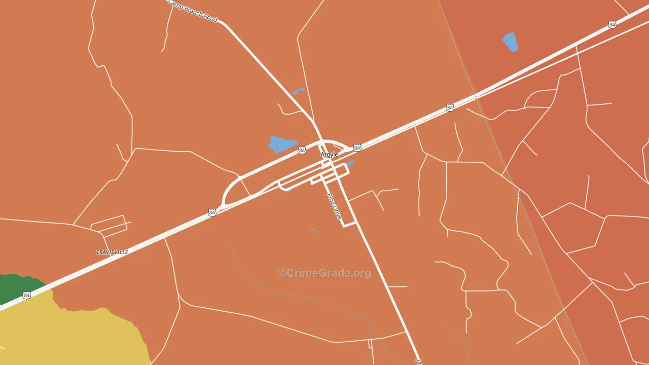 31623, GA Map of Theft Rates