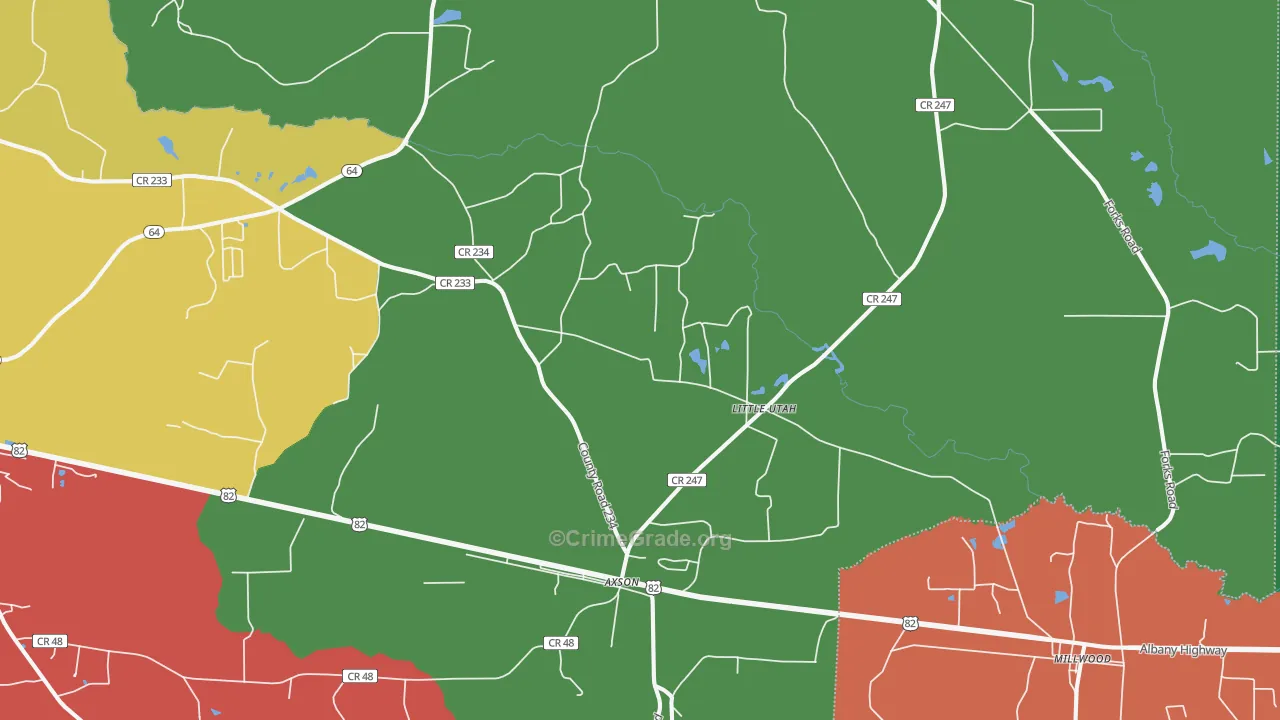 31624, GA Map of Theft Rates
