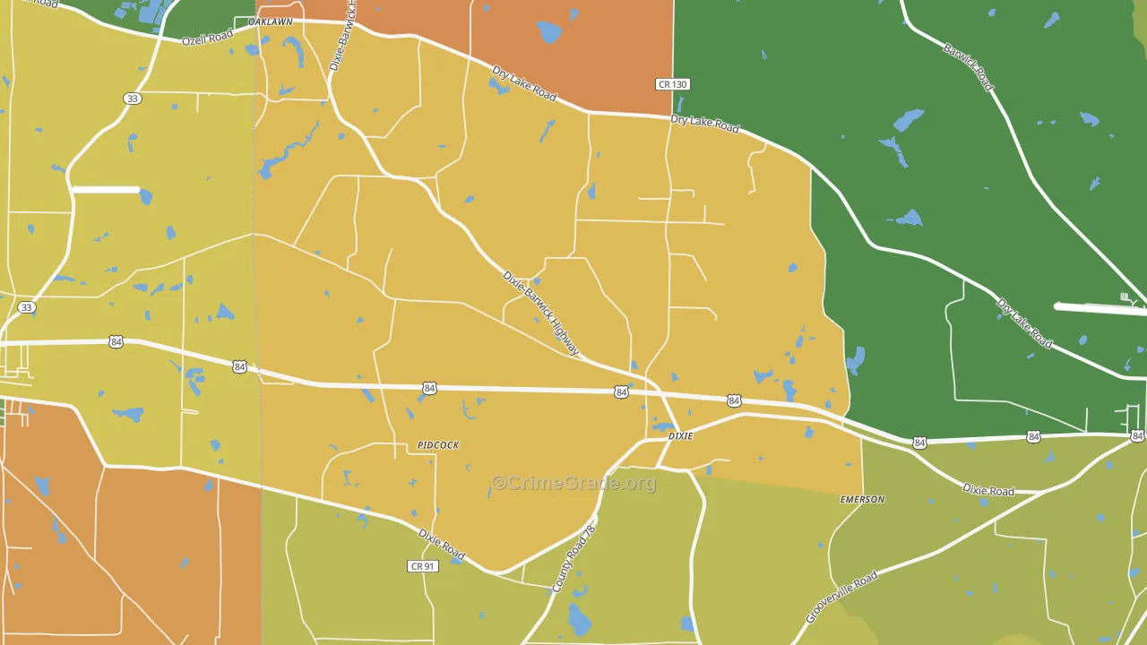 31629, GA Map of Theft Rates