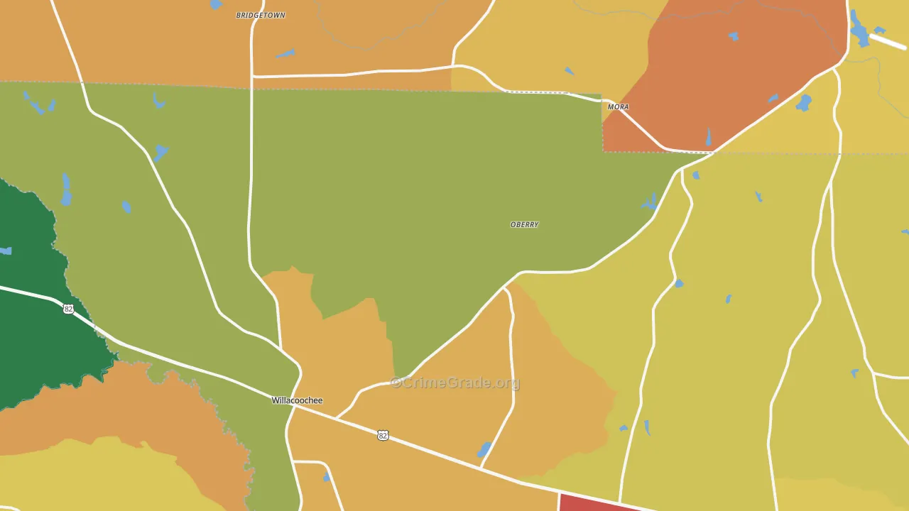 31650, GA Map of Theft Rates