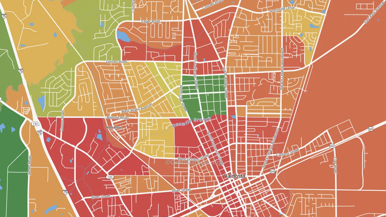 31698, GA Map of Theft Rates