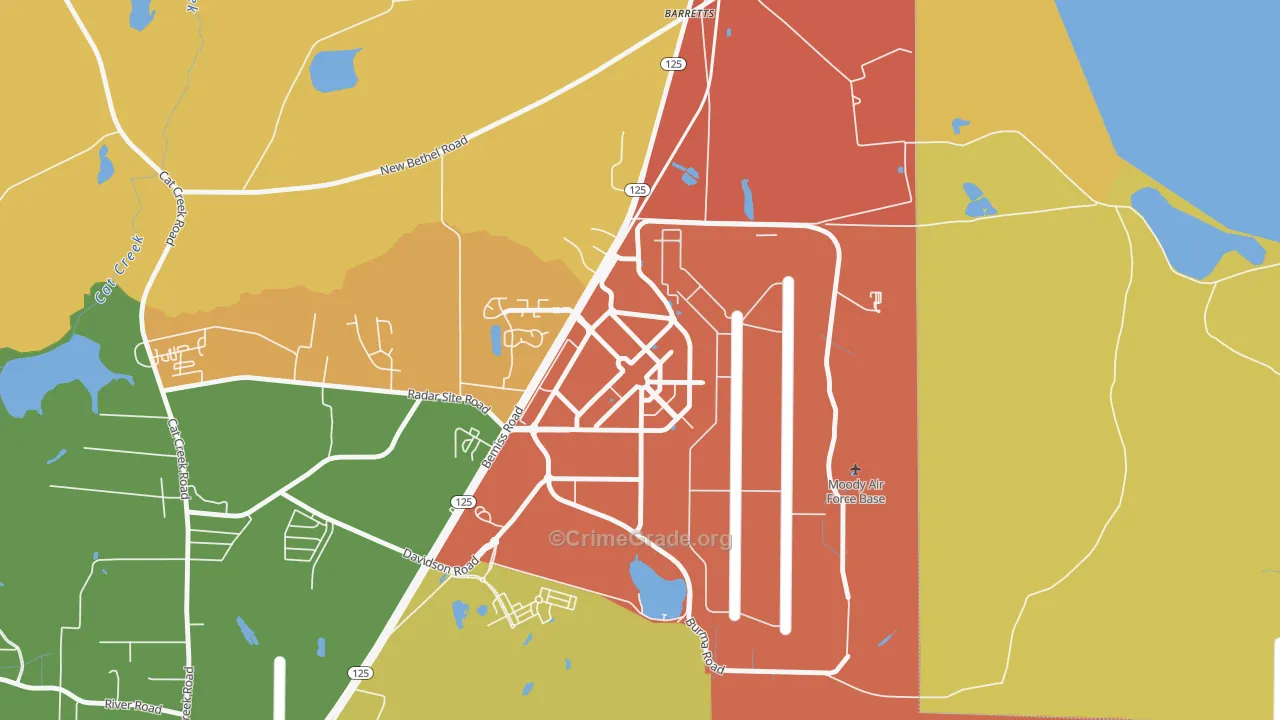 31699, GA Map of Theft Rates