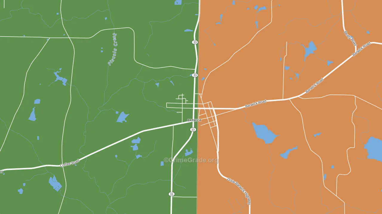 31720, GA Map of Theft Rates