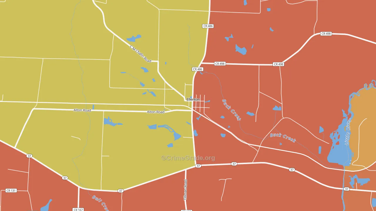 31747, GA Map of Theft Rates