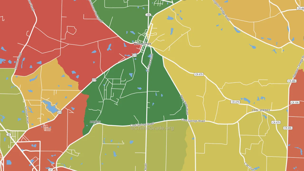 31771, GA Map of Theft Rates