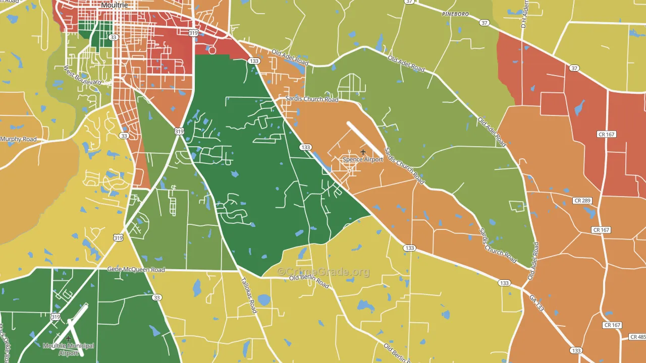 31788, GA Map of Theft Rates