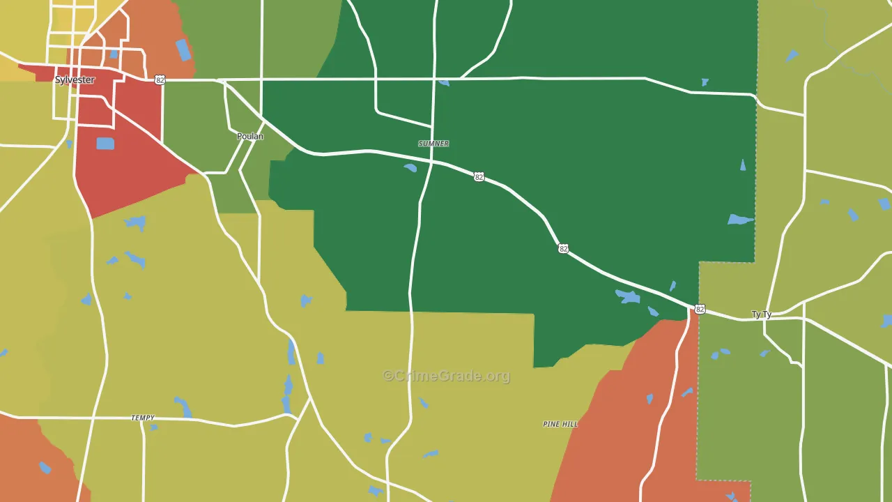 31789, GA Map of Theft Rates