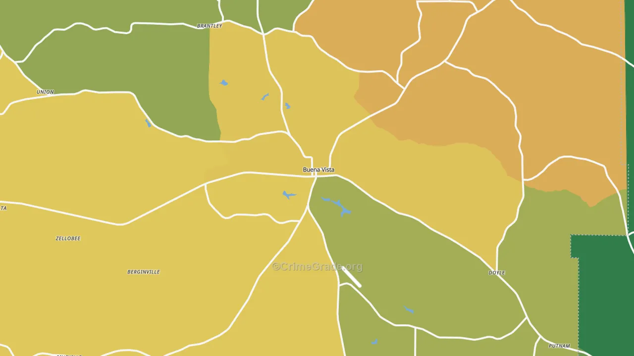 31803, GA Map of Theft Rates