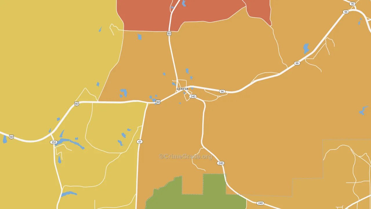 31810, GA Map of Theft Rates