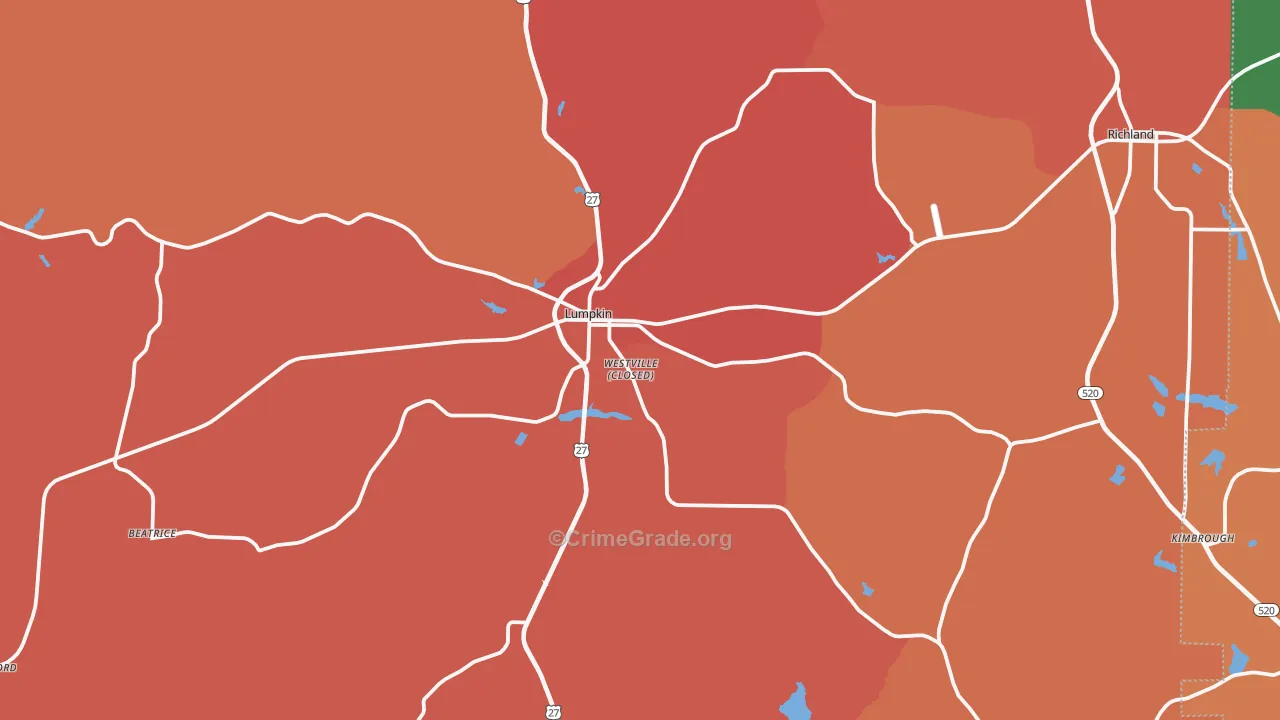 31815, GA Map of Theft Rates