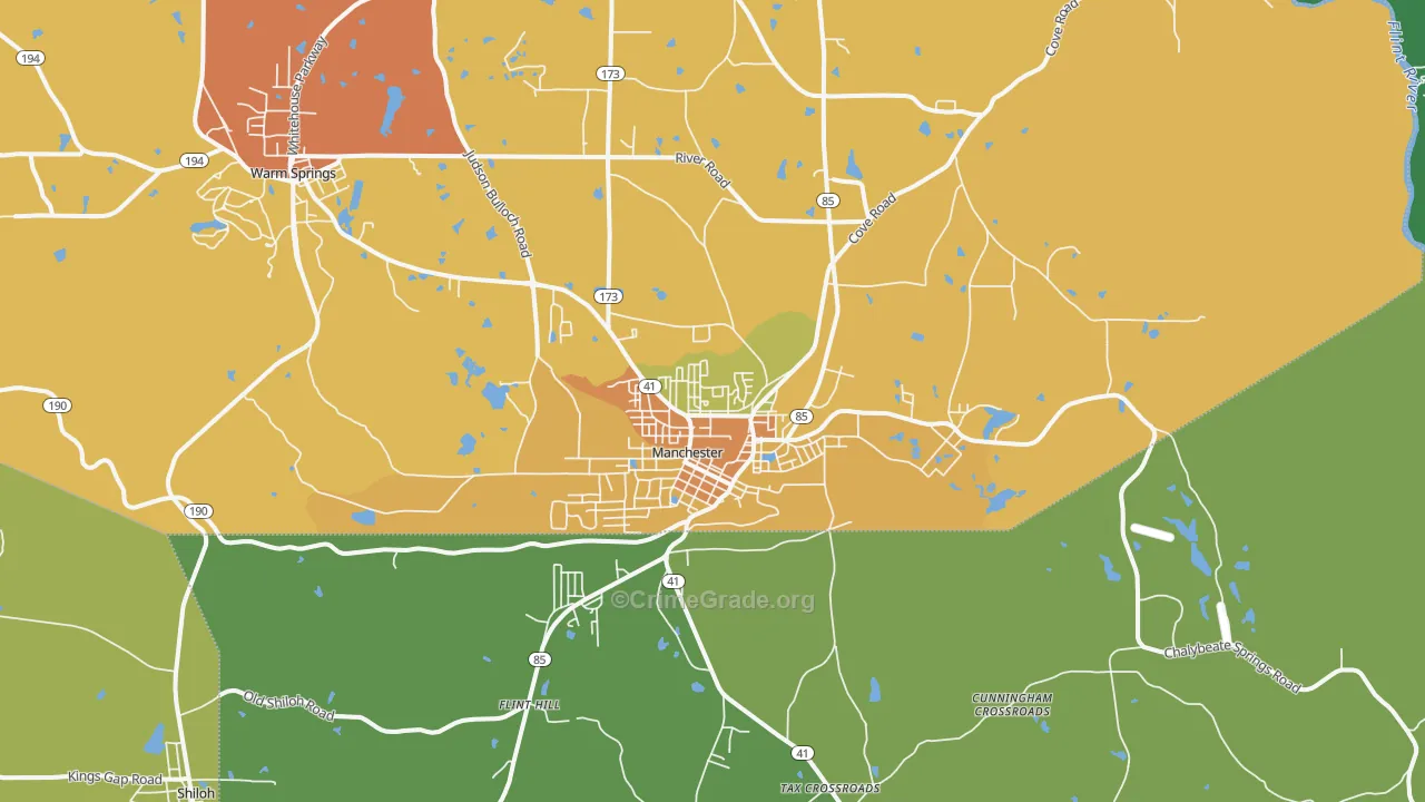 31816, GA Map of Theft Rates
