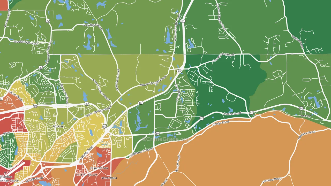31820, GA Map of Theft Rates