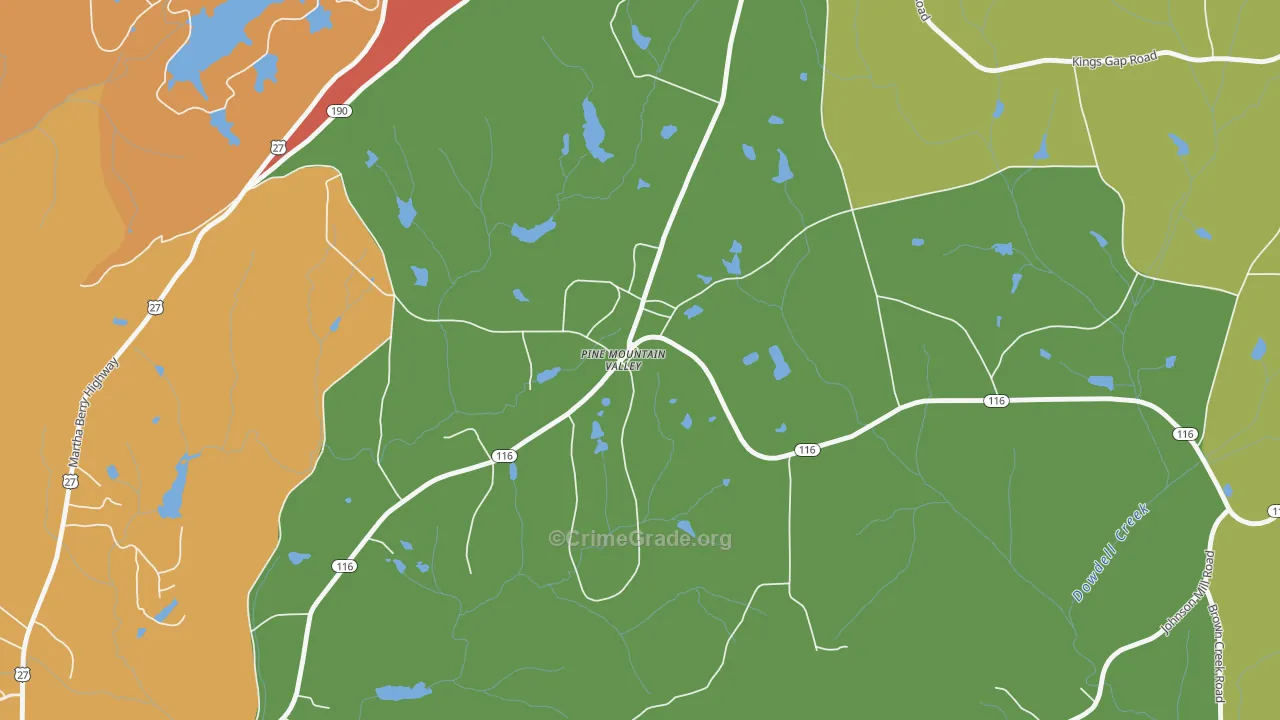 31823, GA Map of Theft Rates
