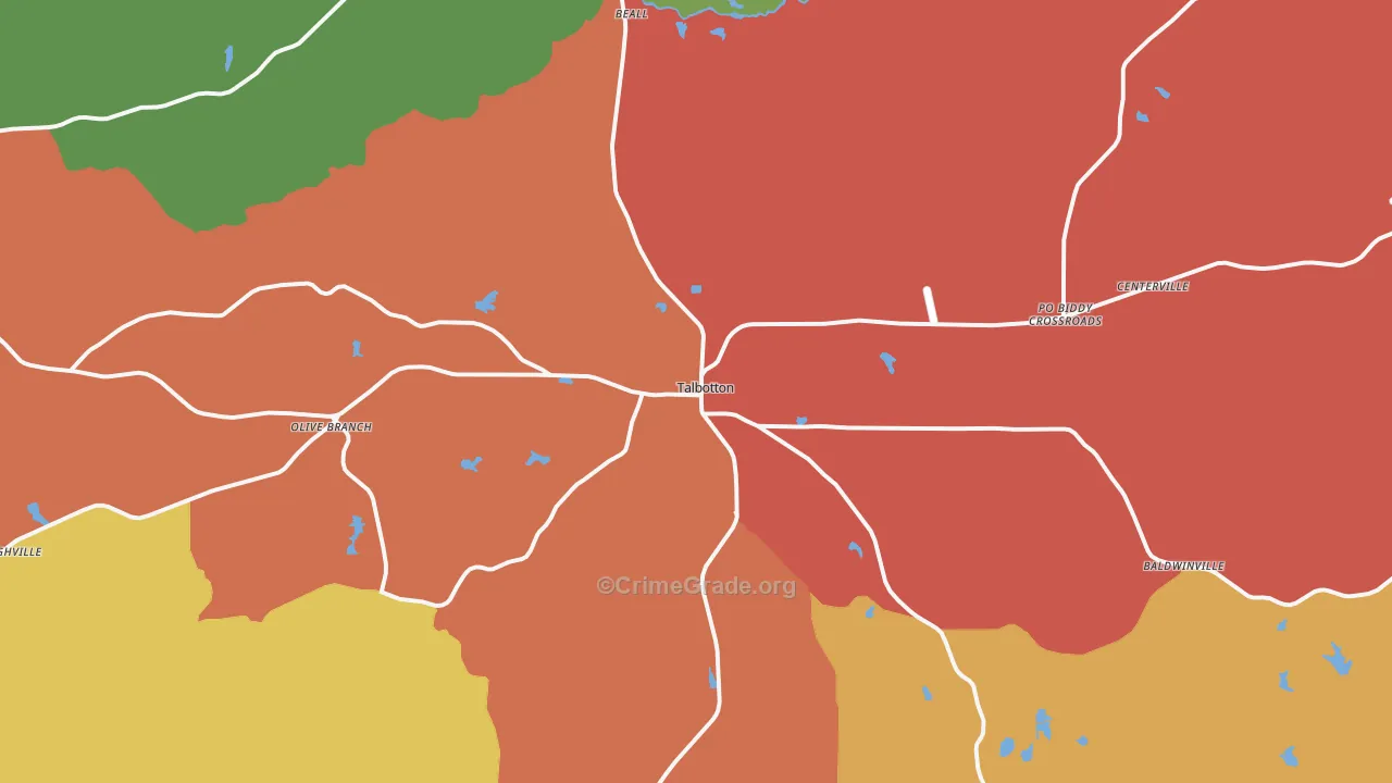 31827, GA Map of Theft Rates