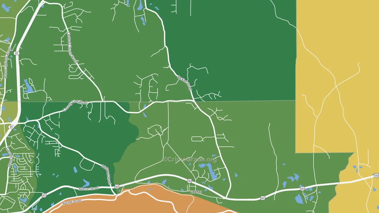31829, GA Map of Theft Rates