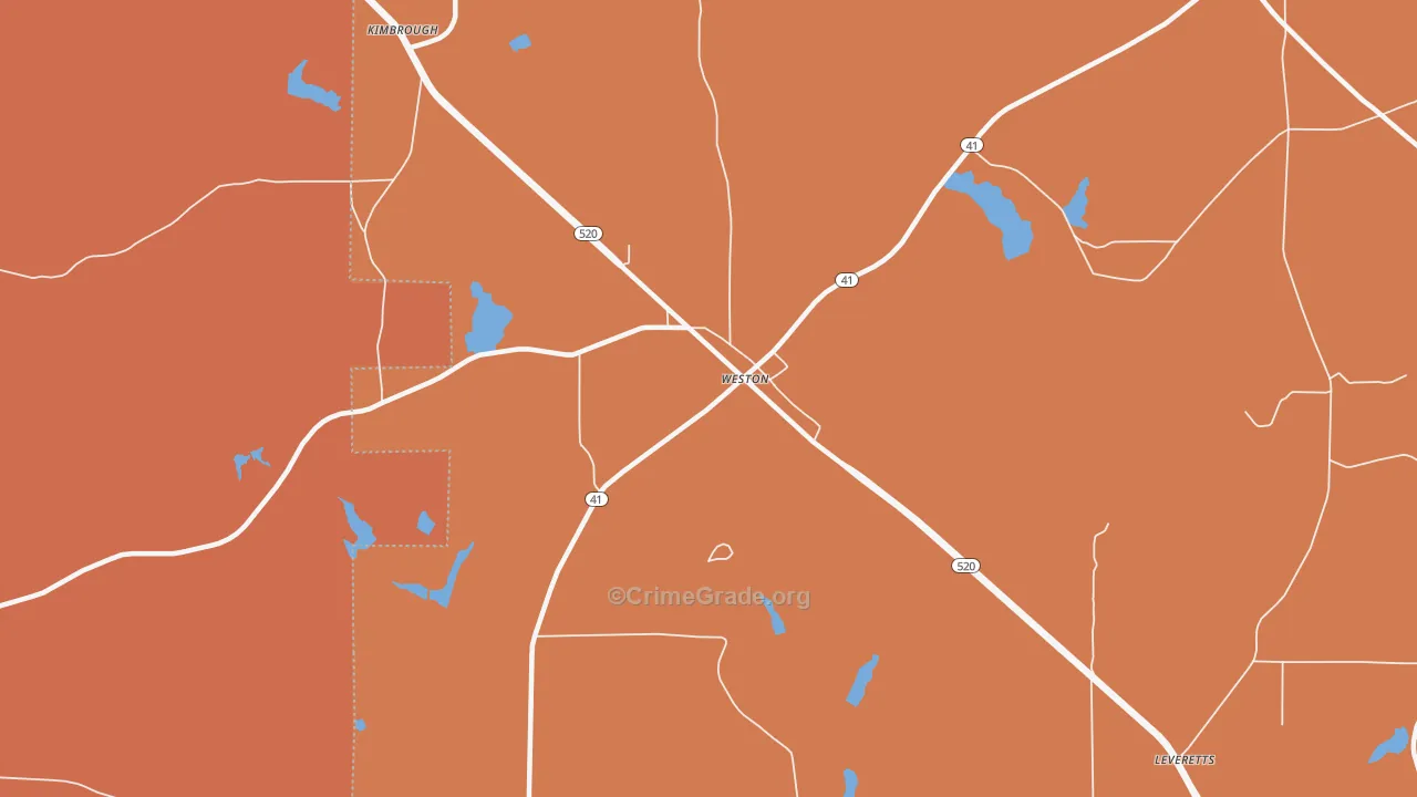 31832, GA Map of Theft Rates