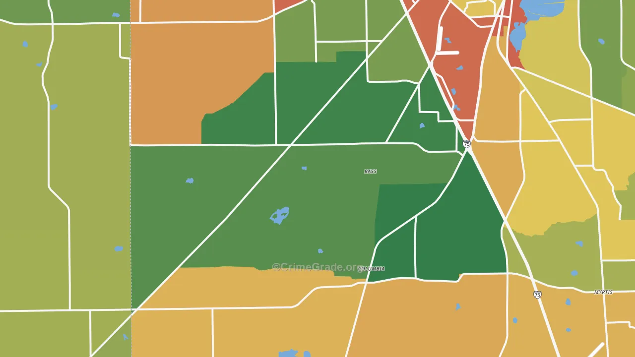 32024, FL Map of Theft Rates