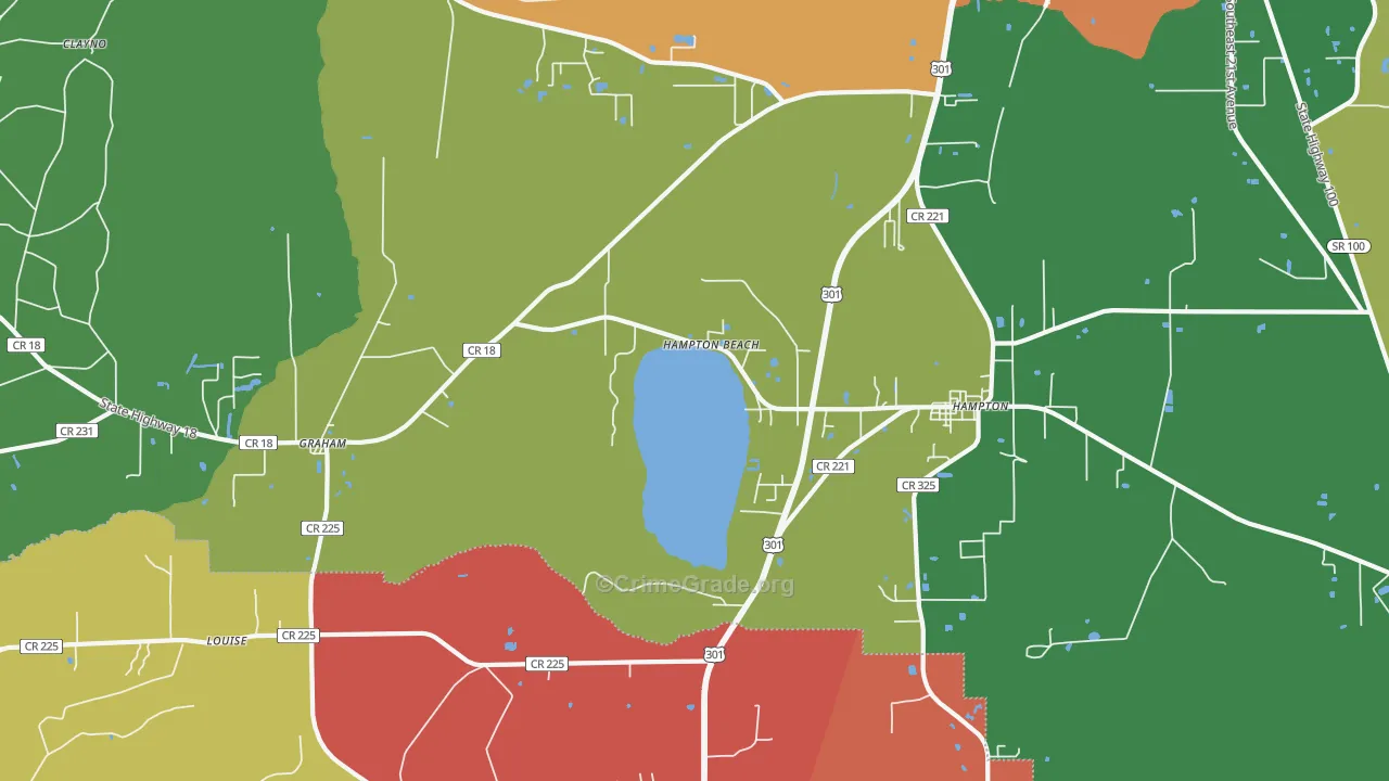 32044, FL Map of Theft Rates