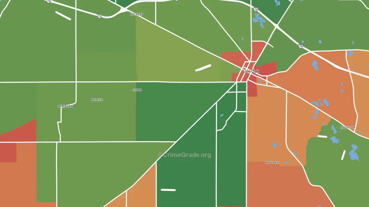 32060, FL Map of Theft Rates
