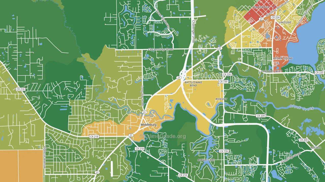 32068, FL Map of Theft Rates