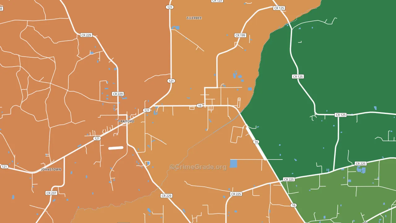 32083, FL Map of Theft Rates