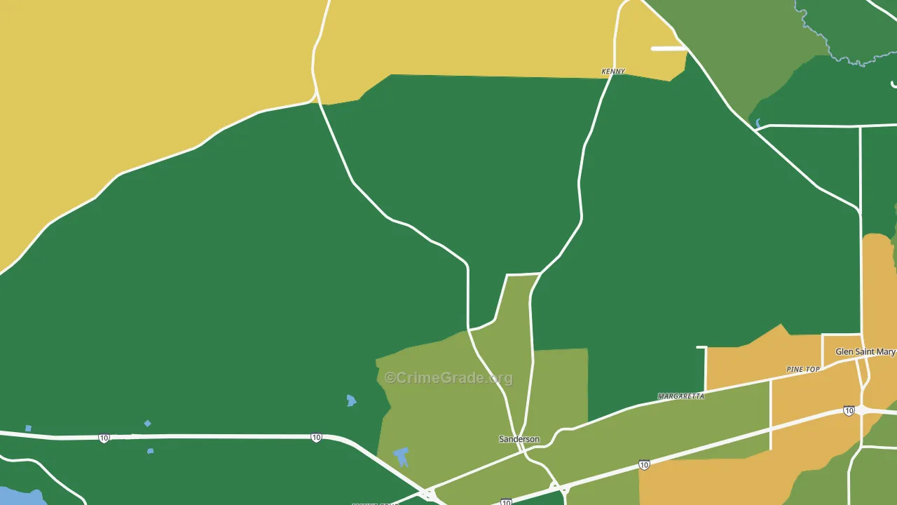 32087, FL Map of Theft Rates