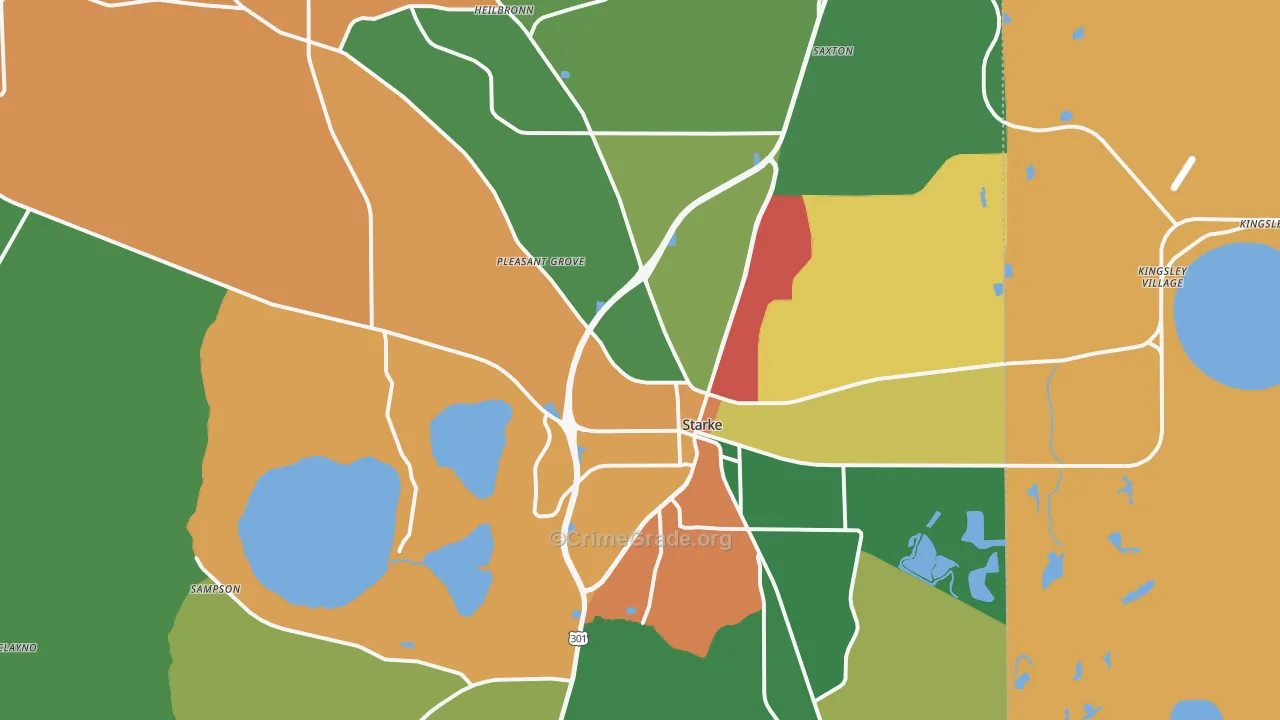 32091, FL Map of Theft Rates