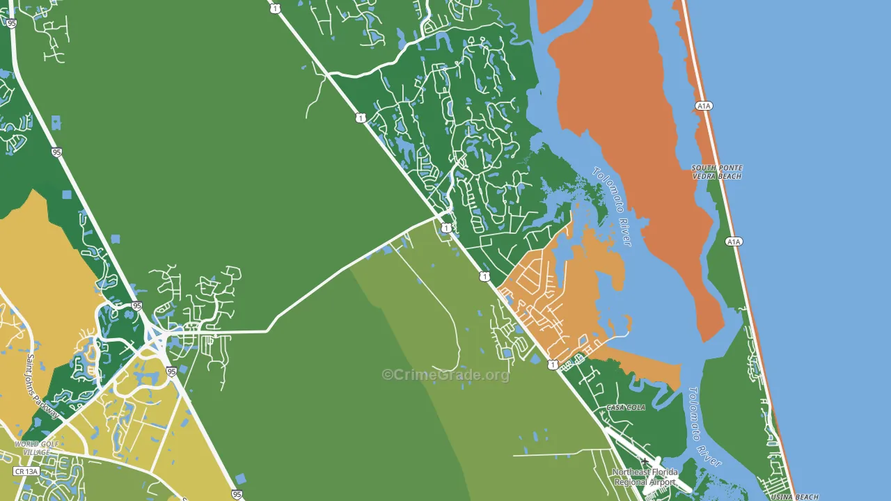 32095, FL Map of Theft Rates