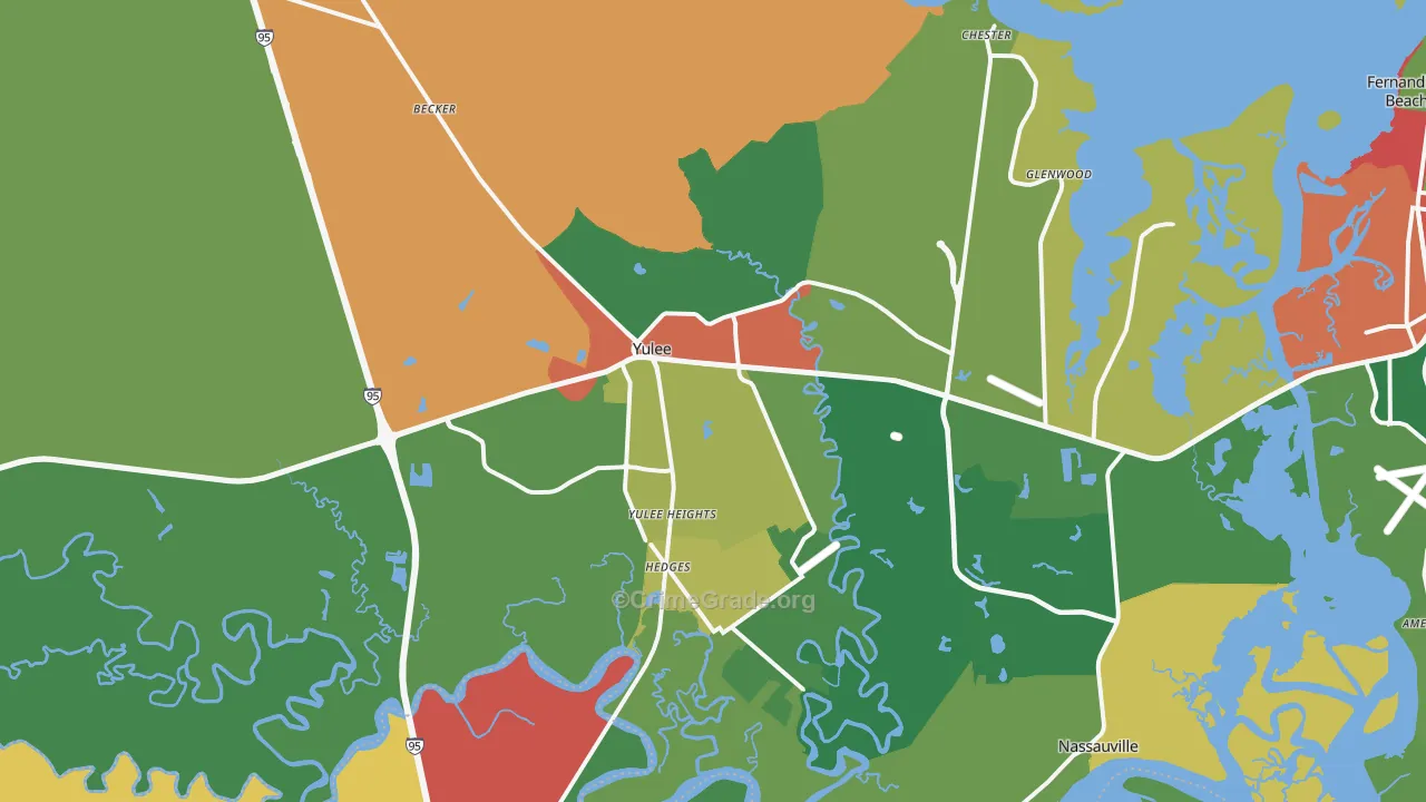 32097, FL Map of Theft Rates