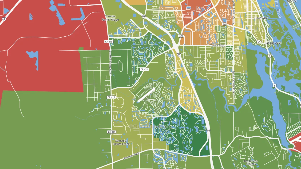 32128, FL Map of Theft Rates
