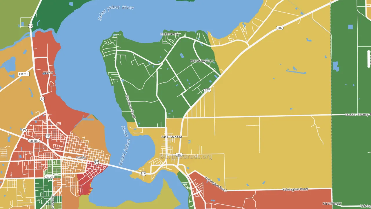 32131, FL Map of Theft Rates