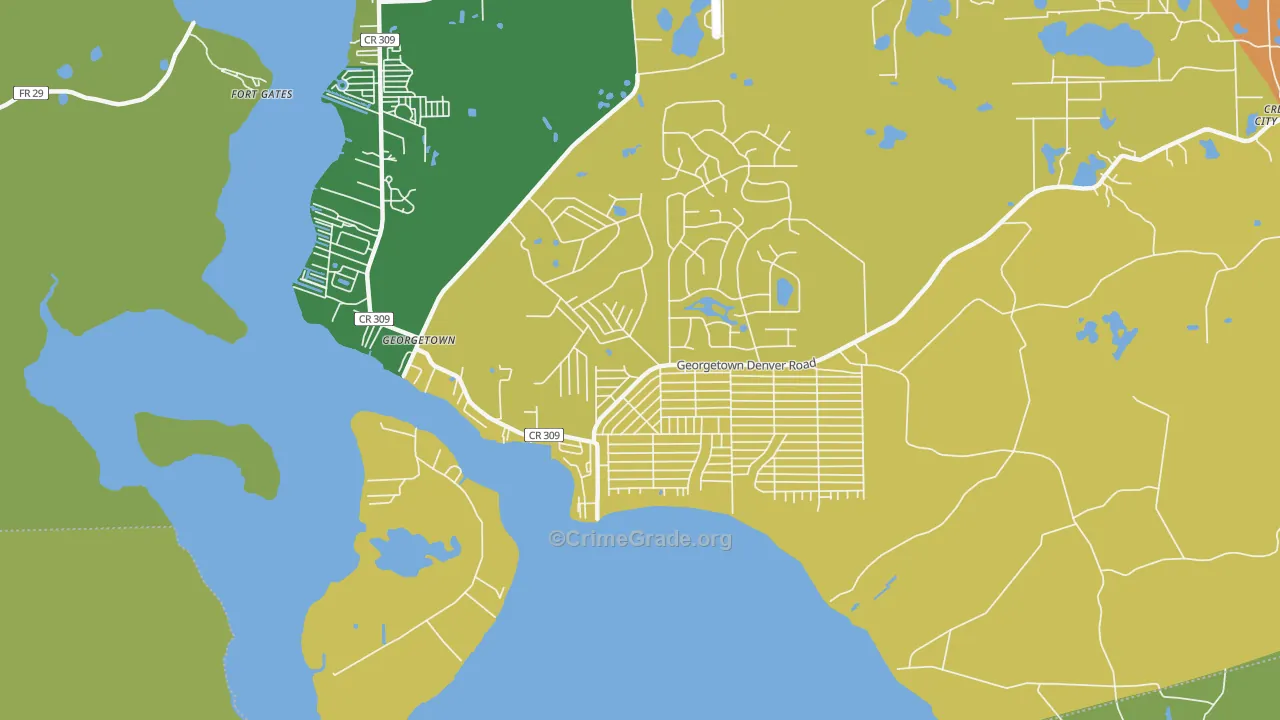 32139, FL Map of Theft Rates