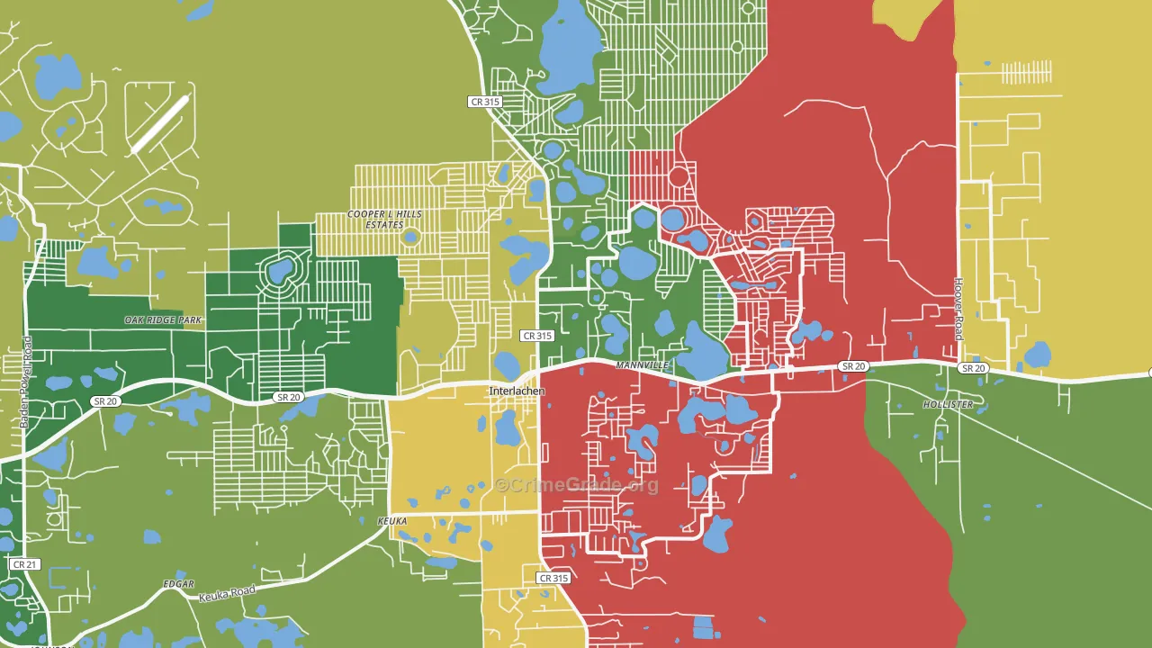 32148, FL Map of Theft Rates