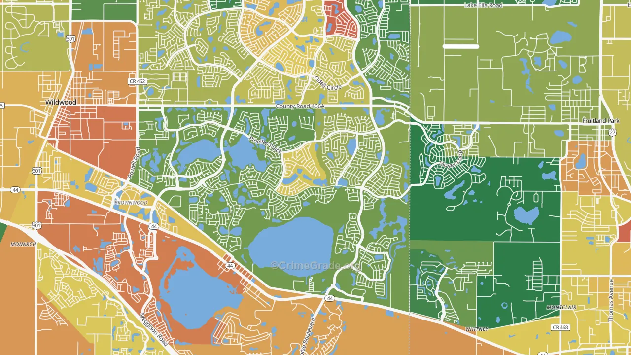 32163, FL Map of Theft Rates