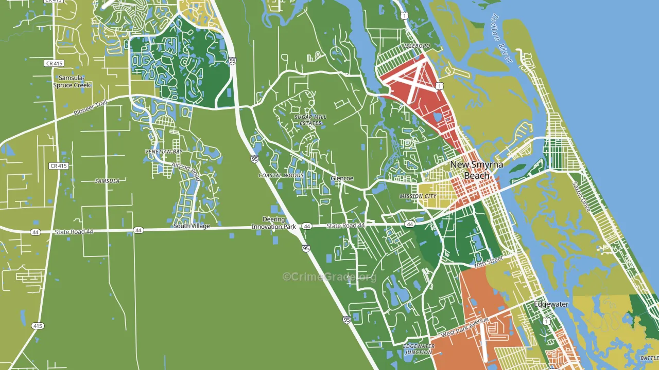 32168, FL Map of Theft Rates
