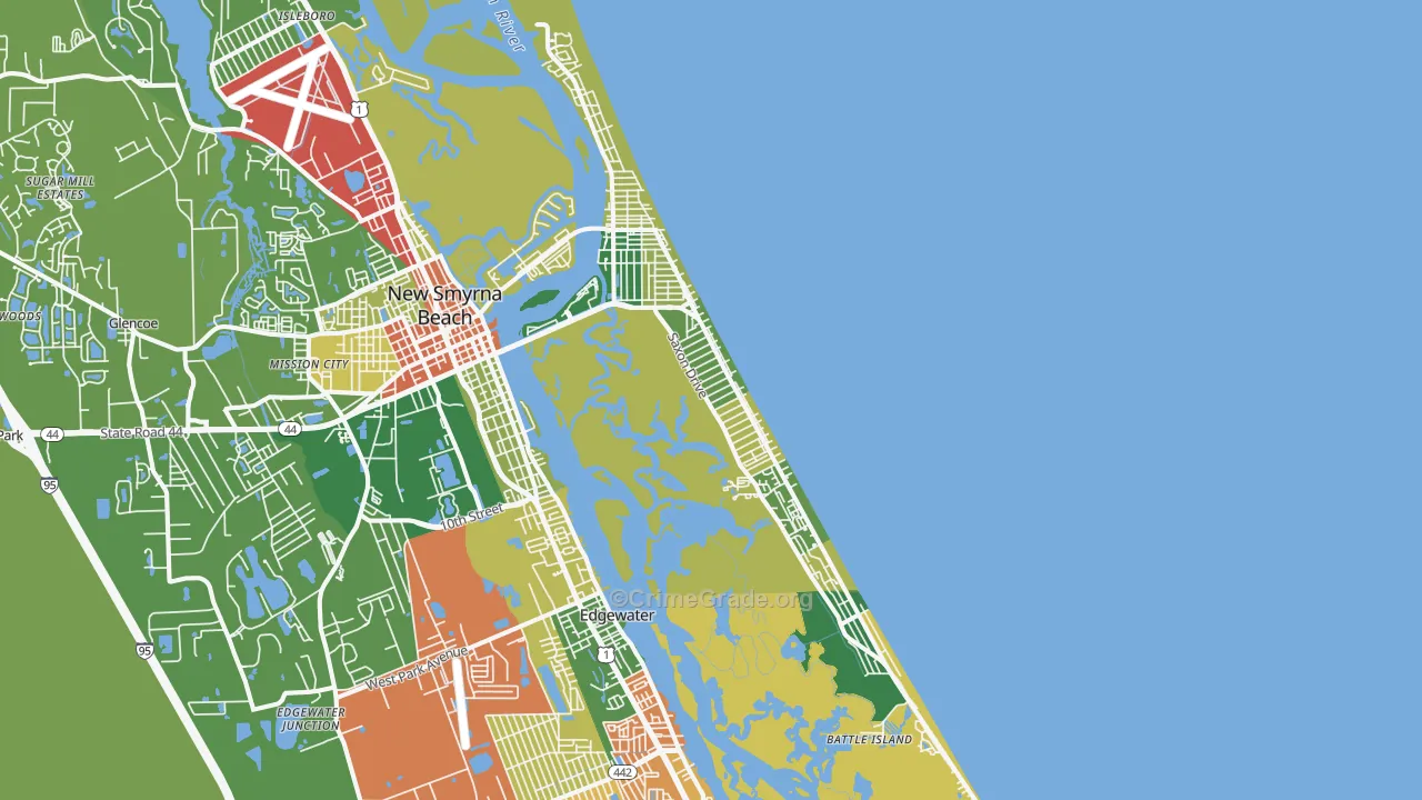 32169, FL Map of Theft Rates