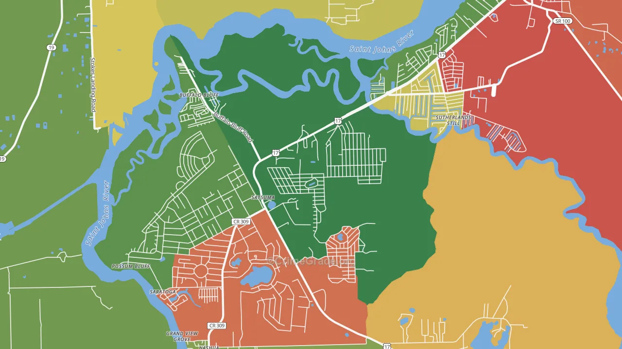 32189, FL Map of Theft Rates
