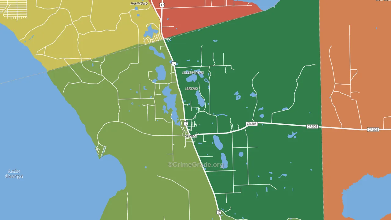 32190, FL Map of Theft Rates