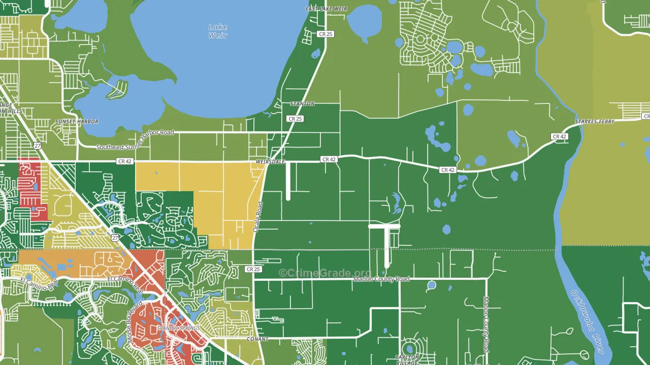 32195, FL Map of Theft Rates