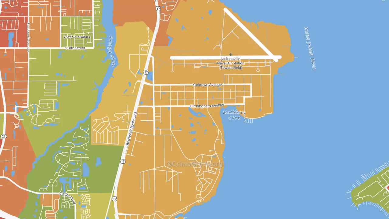 32212, FL Map of Theft Rates