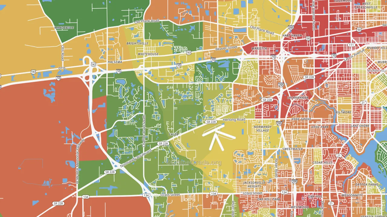 32221, FL Map of Theft Rates