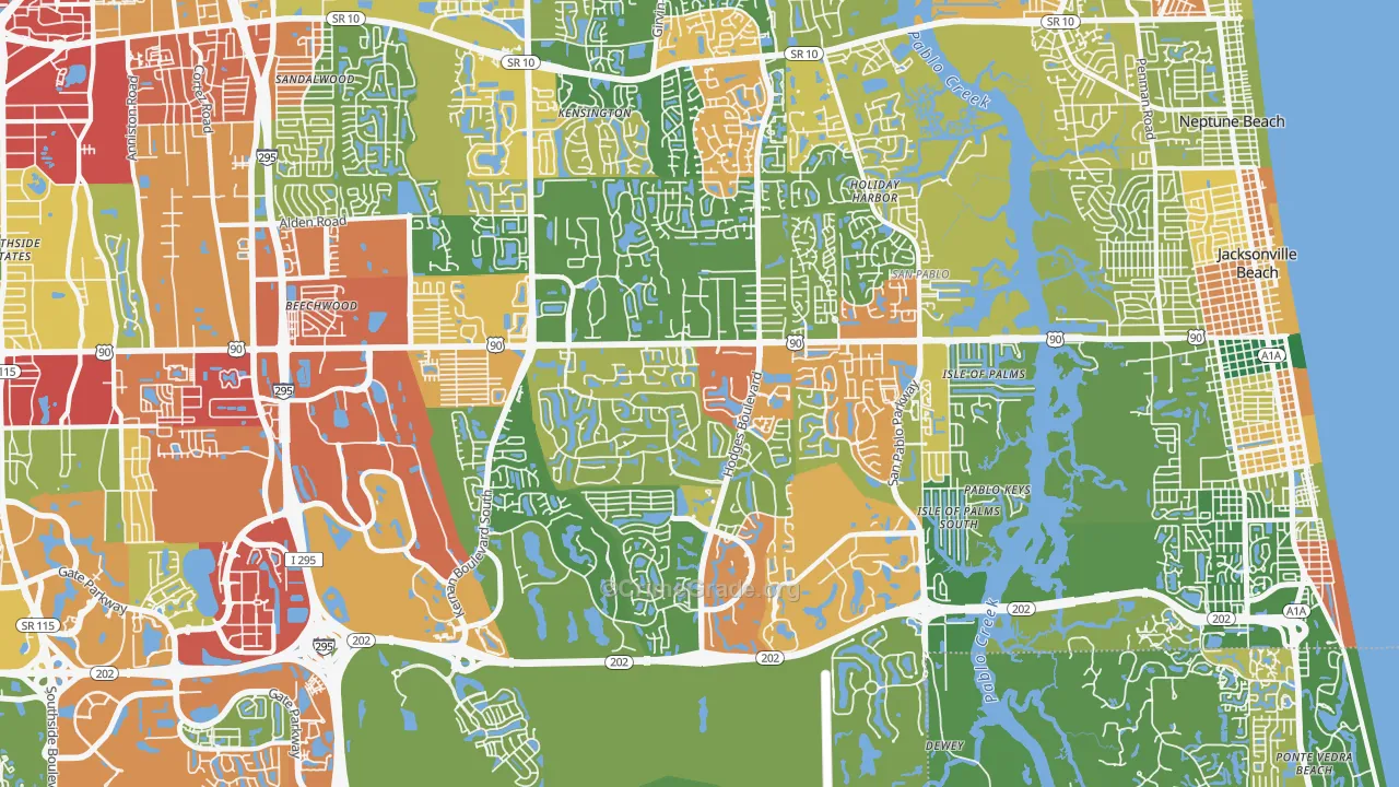 32224, FL Map of Theft Rates