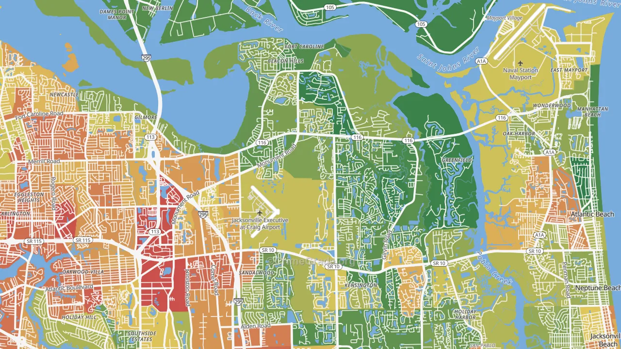 32225, FL Map of Theft Rates